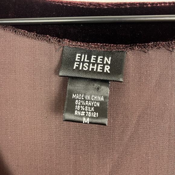 Women’s Eileen Fisher 3 PC Silk Skirt Velvet Top + Jacket Purple M Event Wedding - Picture 10 of 16